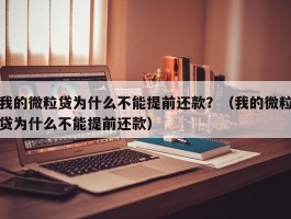 我的微粒贷为什么不能提前还款？（我的微粒贷为什么不能提前还款）